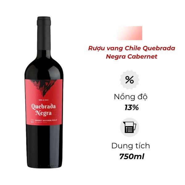 Rượu Vang Chile Quebrada Negra Cabernet