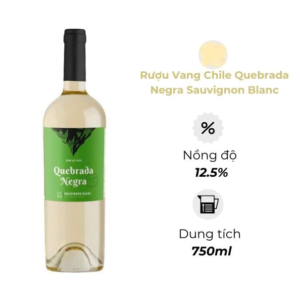 Rượu Vang Chile Quebrada Negra Sauvignon Blanc