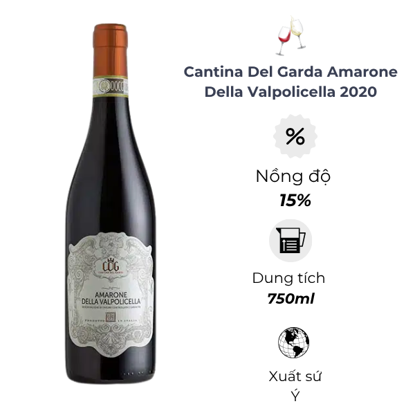 Rượu vang Ý Cantina Del Garda Amarone Della Valpolicella 2020