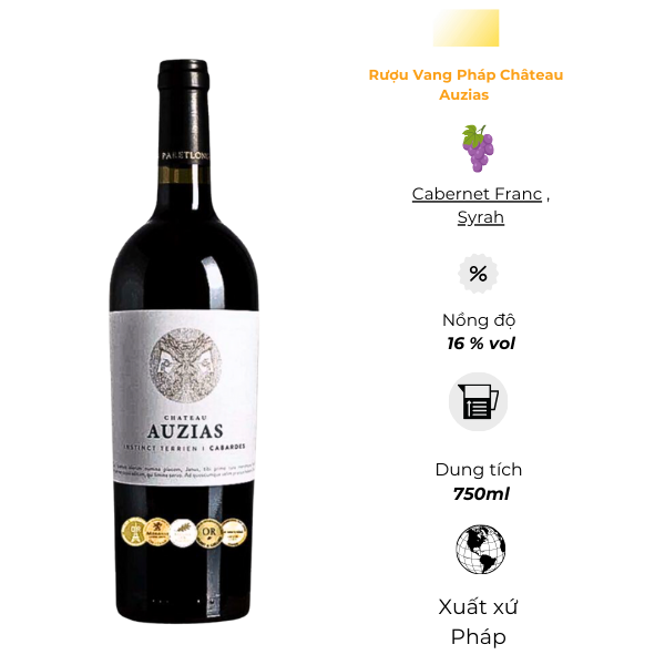 Rượu Vang đỏ Pháp Château Auzias