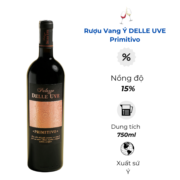 Rượu Vang Ý Delle Uve Primitivo