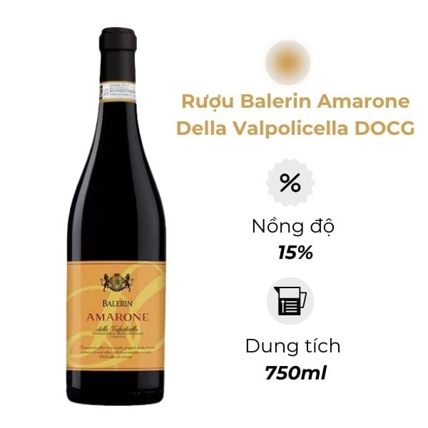 Rượu Vang Ý Balerin Amarone Della Valpolicella DOCG