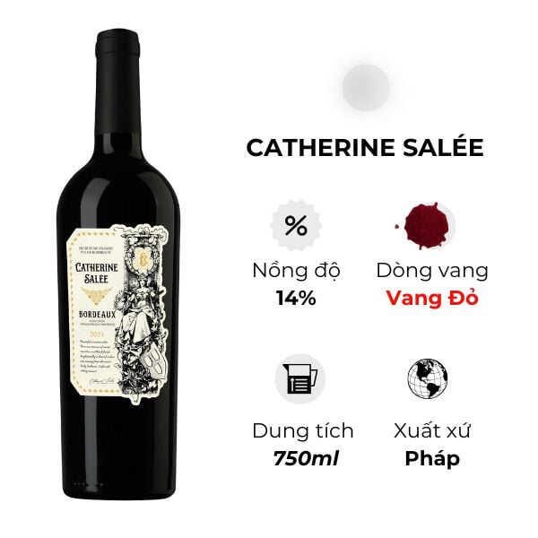 Rượu Vang Catherine Salée 750ml 14%