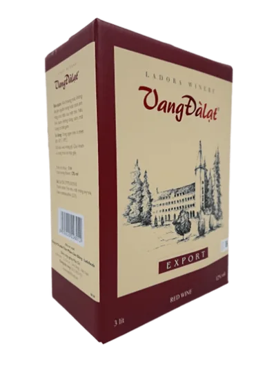 Rượu Vang Đà Lạt Export Hộp 3 lít