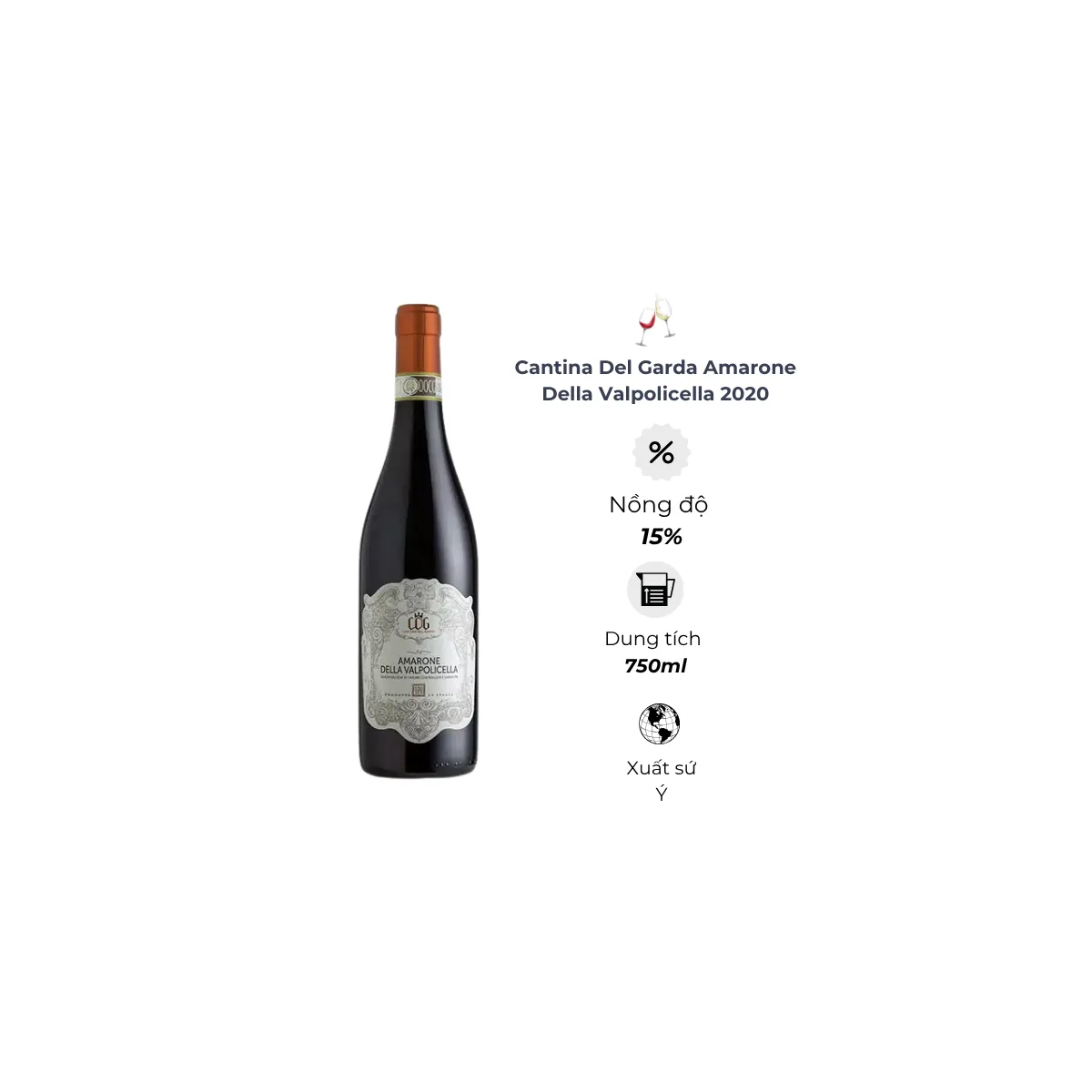 Rượu vang Ý Cantina Del Garda Amarone Della Valpolicella 2020
