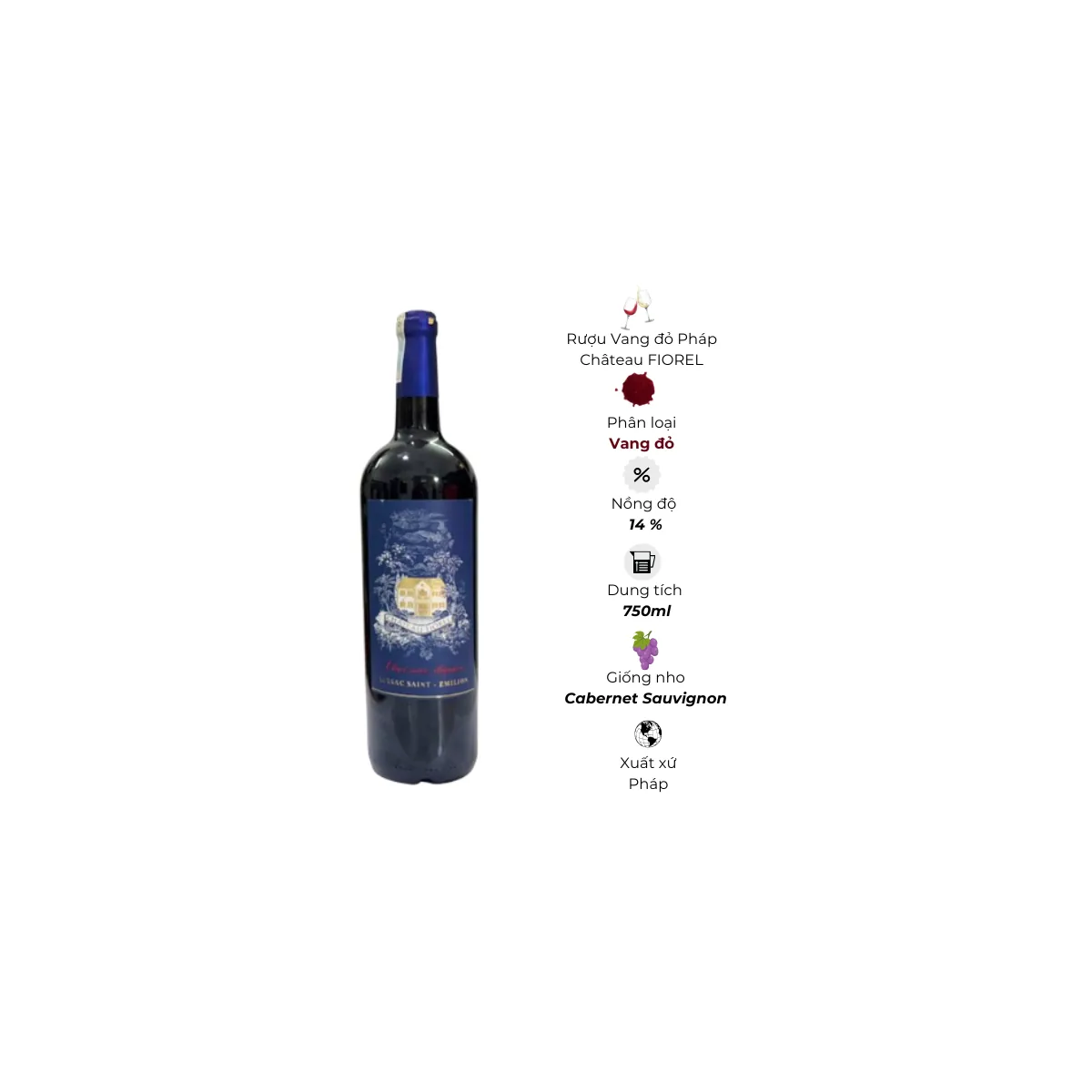 Rượu Vang đỏ Pháp Château FIOREL