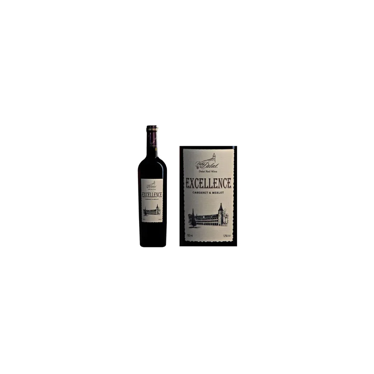 VANG ĐÀ LẠT EXCELLENCE RED WINE 750ML