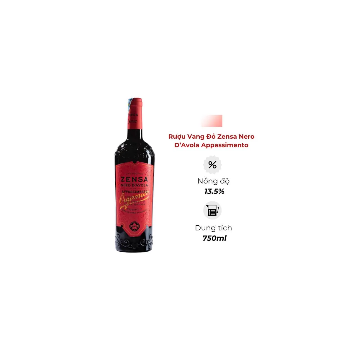 Rượu Vang Đỏ Zensa Nero D’Avola Appassimento