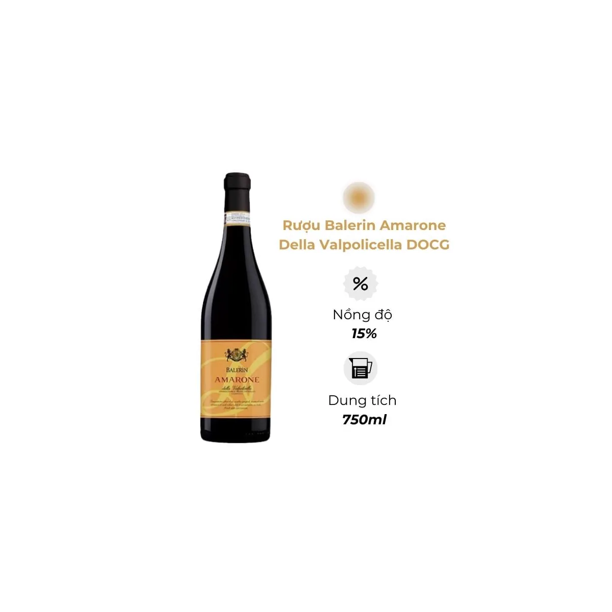 Rượu Vang Ý Balerin Amarone Della Valpolicella DOCG