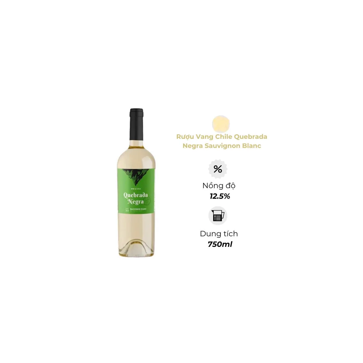 Rượu Vang Chile Quebrada Negra Sauvignon Blanc