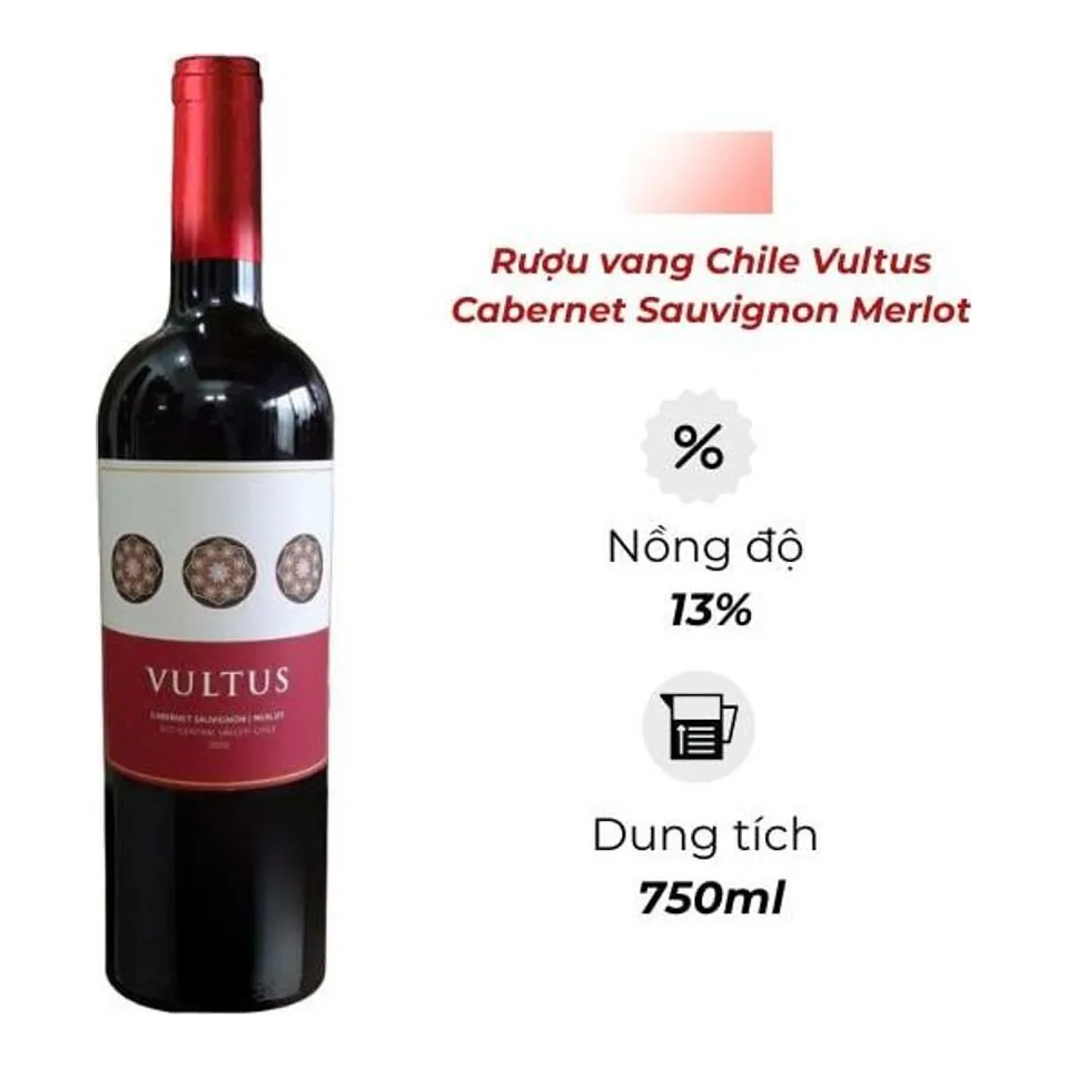 Rượu vang Chile Vultus Cabernet Sauvignon Merlot