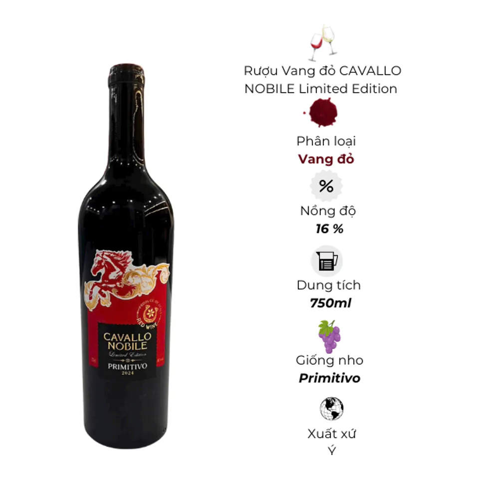 Rượu Vang đỏ CAVALLO NOBILE Limited Edition