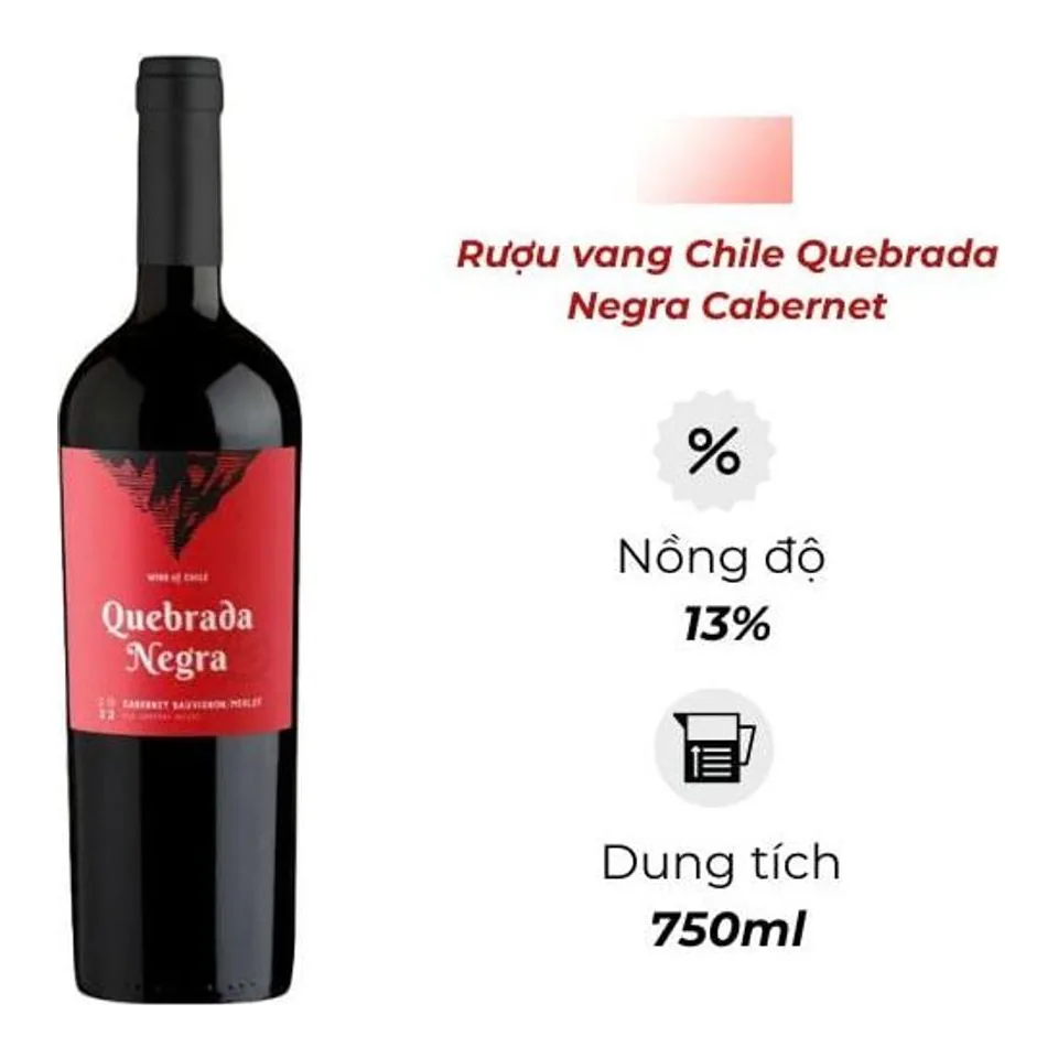 Rượu Vang Chile Quebrada Negra Cabernet