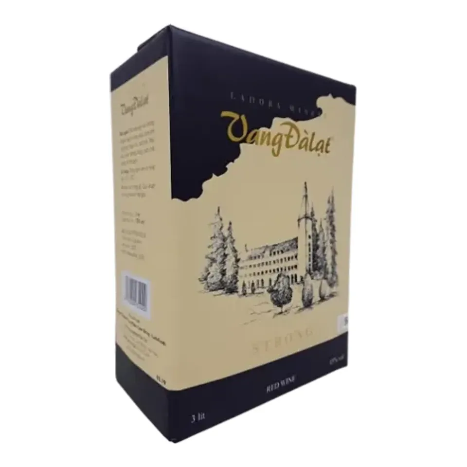 Rượu Vang Đà Lạt Strong Wine Hộp 3 Lít