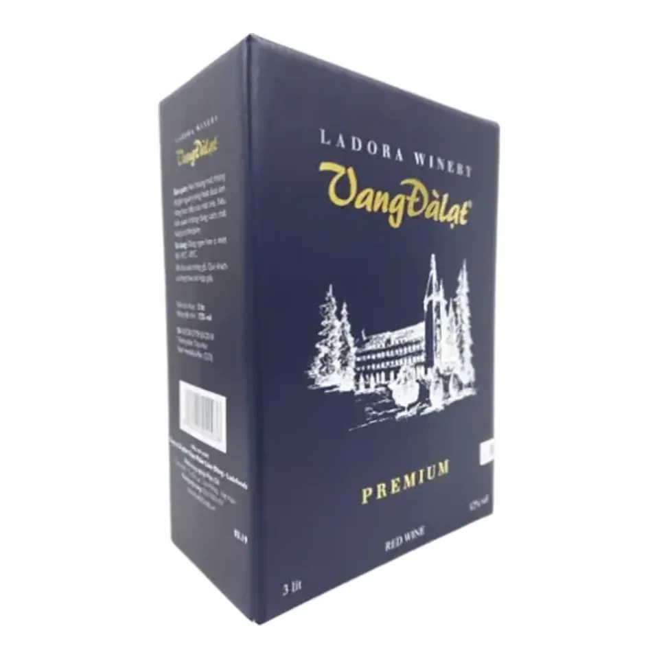 Rượu Vang Đà Lạt Premium Hộp 3 Lít