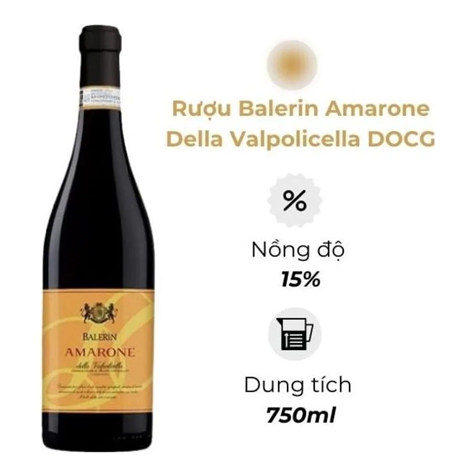 Rượu Vang Ý Balerin Amarone Della Valpolicella DOCG