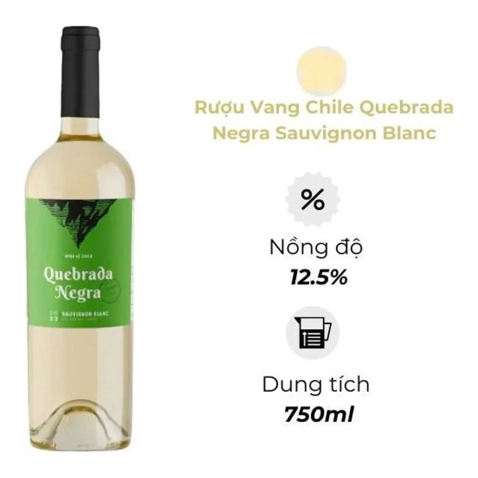 Rượu Vang Chile Quebrada Negra Sauvignon Blanc