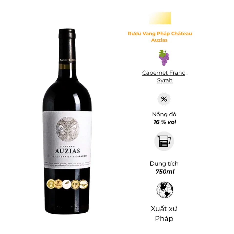 Rượu Vang đỏ Pháp Château Auzias